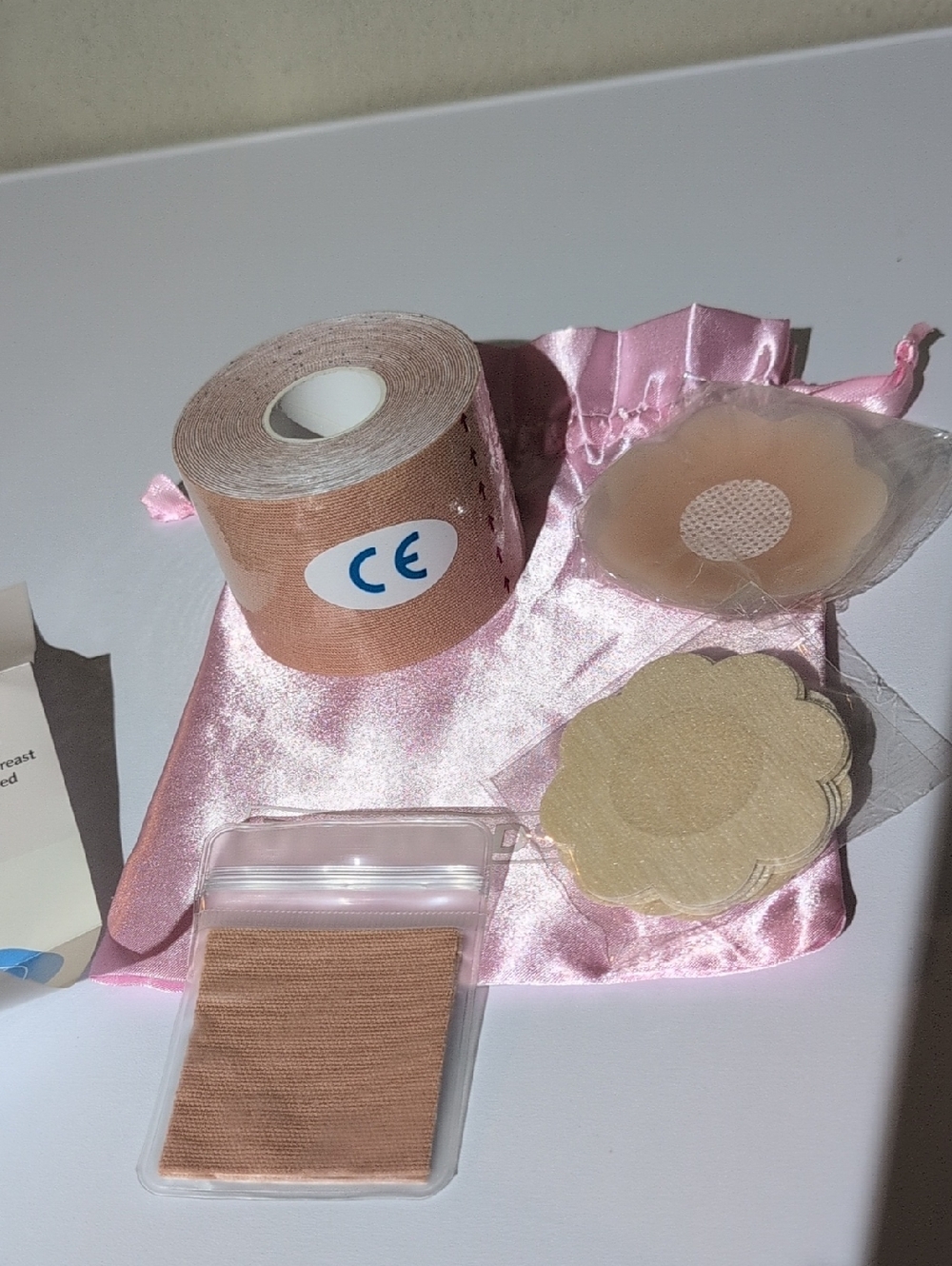 Adhesive Nipple Covers & Tape Set - Nude Pink